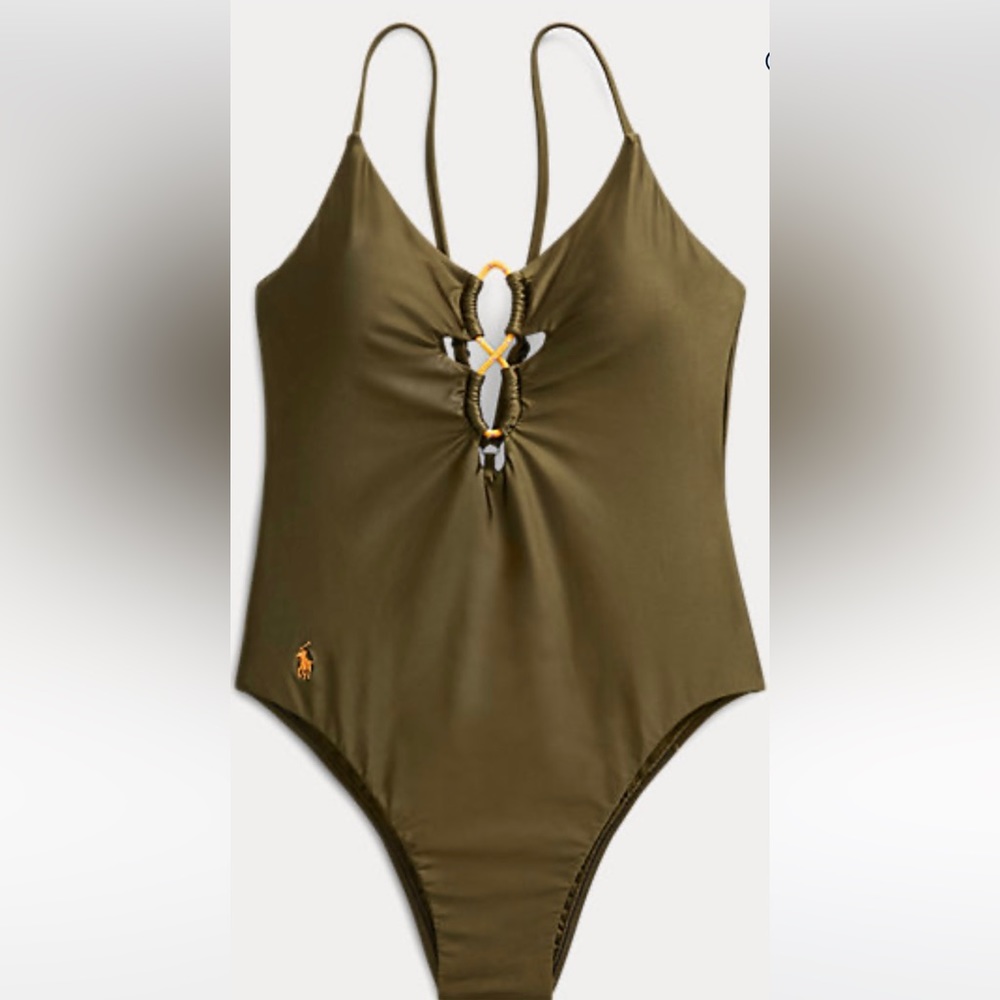 Ralph Lauren bungee back one piece swimsuit